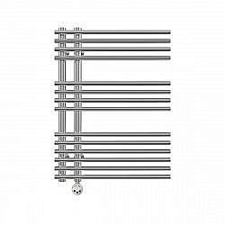 Полотенцесушитель электрический Terminus Астра П14 500x696 правый купить в интернет-магазине сантехники Sanbest