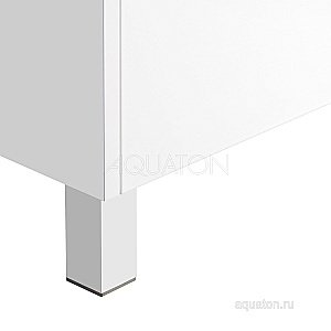 Тумба с раковиной Акватон Капри 60 белая глянцевая для ванной в интернет-магазине Sanbest