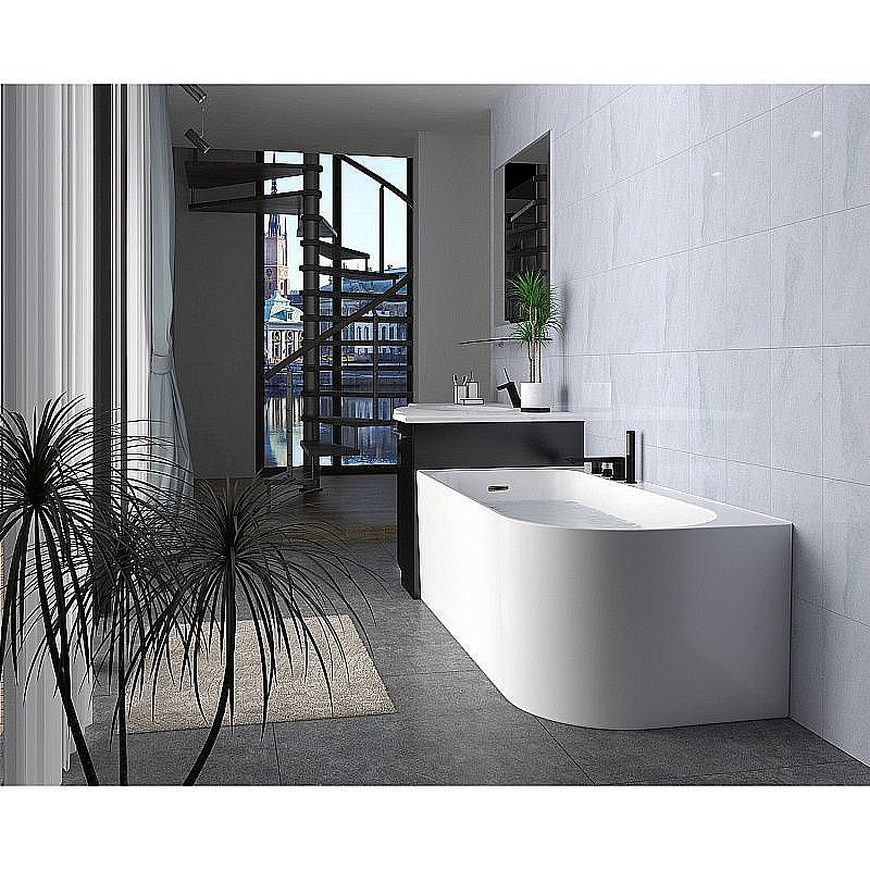 Ванна Azario Luton 170х80 LUT17080 L белая левая купить в интернет-магазине Sanbest