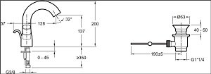 Cмеситель для раковины Jacob Delafon TALAN E10085RU-CP купить в интернет-магазине сантехники Sanbest