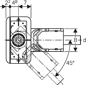 Душевой лоток Geberit CleanLine 154.152.00.1 хром купить в интернет-магазине Sanbest