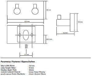 Крючок Bemeta Beta 132405202 купить в интернет-магазине сантехники Sanbest