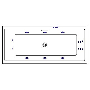 Ванна акриловая EXCELLENT Heaven Slim SMART WAEX.HEV17S.SMART.GL 170x75 белая с гидромассажем купить в интернет-магазине Sanbest