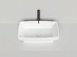 Раковина накладная Salini Gloria 04 1102204M 60 из искусственного камня S-Stone, белая матовая купить в интернет-магазине Sanbest