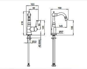Смеситель для биде Migliore Dallas 27403 купить в интернет-магазине сантехники Sanbest