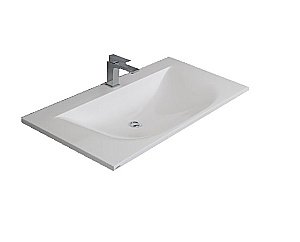 Консоль с раковиной Cezares Cadro 50/30 bianco для ванной в интернет-магазине сантехники Sanbest