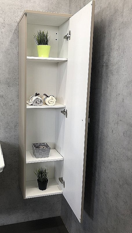 Шкаф-колонна Comforty Кремона 00-00001219 40 латте для ванной в интернет-магазине сантехники Sanbest