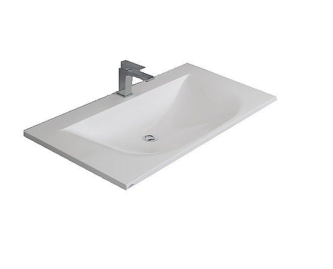 Консоль с раковиной Cezares Cadro 50/30 bianco для ванной в интернет-магазине сантехники Sanbest