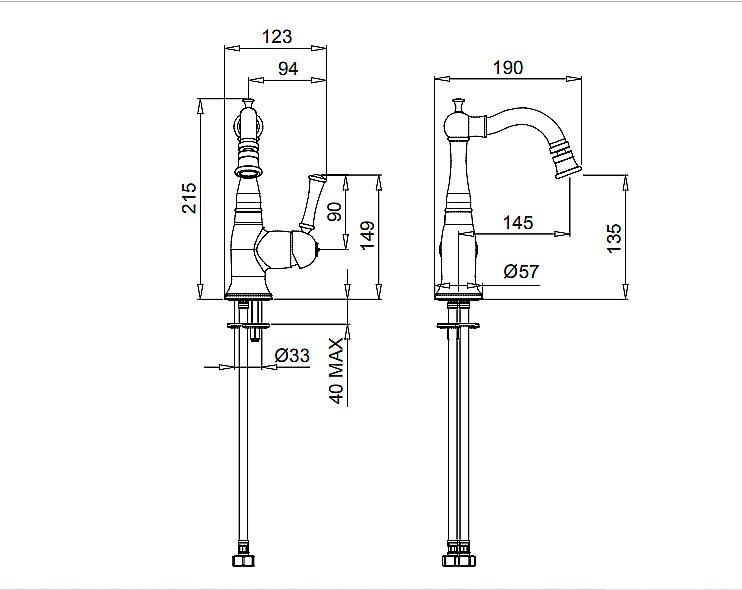 Смеситель для биде Migliore Dallas 27403 купить в интернет-магазине сантехники Sanbest