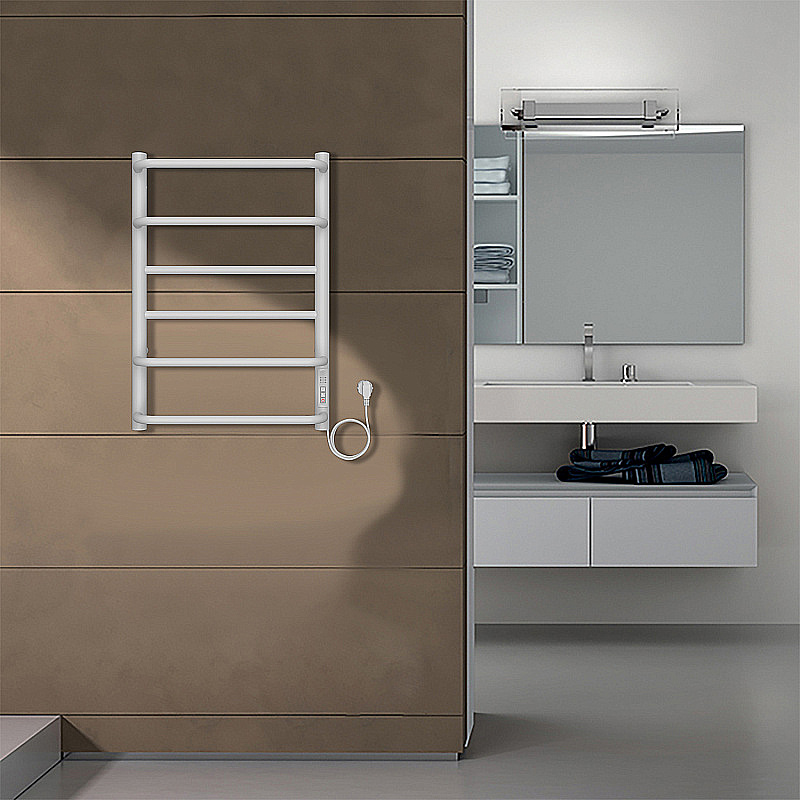 Полотенцесушитель электрический Azario MILAN П6 400х600 AZ90846W белый купить в интернет-магазине сантехники Sanbest