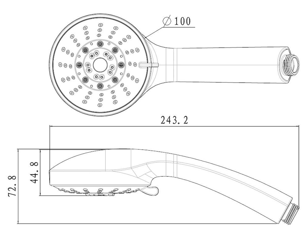 Душевая лейка Lemark LM0135C купить в интернет-магазине сантехники Sanbest