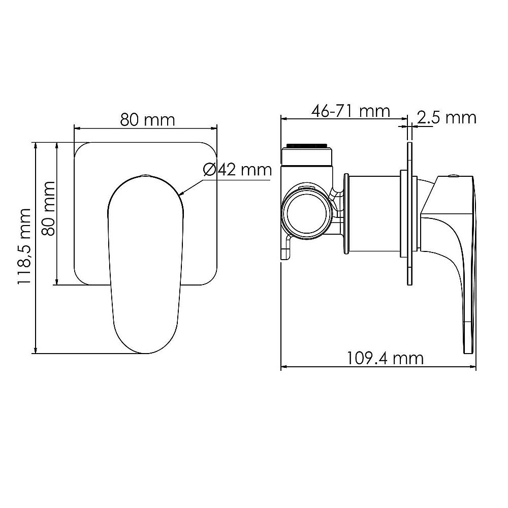 Смеситель для душа WasserKRAFT Asphe 7700 7751 розовое золото купить в интернет-магазине сантехники Sanbest