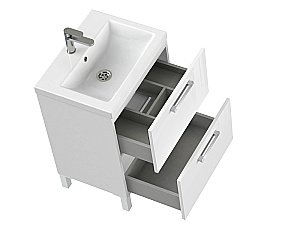 Мебель для ванной Cersanit MELAR 60 со смесителем, белая для ванной в интернет-магазине Sanbest