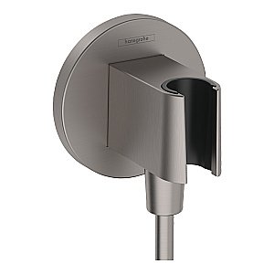 Подключение для шланга Hansgrohe FixFit S 26888340 шлифованный черный хром купить в интернет-магазине сантехники Sanbest