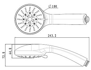 Душевая лейка Lemark LM0135C купить в интернет-магазине сантехники Sanbest