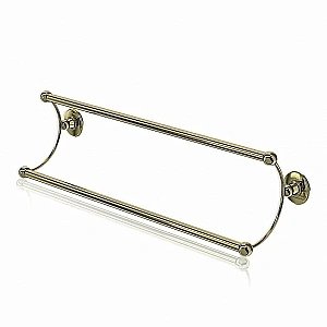 Полотенцедержатель двойной Burlington A17 GOL 60 золото купить в интернет-магазине сантехники Sanbest