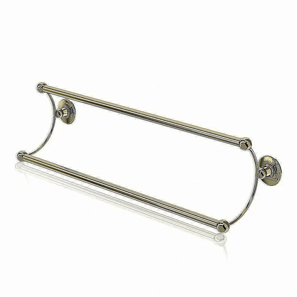 Полотенцедержатель двойной Burlington A17 GOL 60 золото купить в интернет-магазине сантехники Sanbest