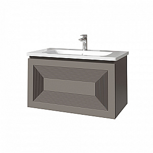 Тумба с раковиной Caprigo Modo-Quarta 100 с интегрированной ручкой, цвет на выбор для ванной в интернет-магазине Sanbest