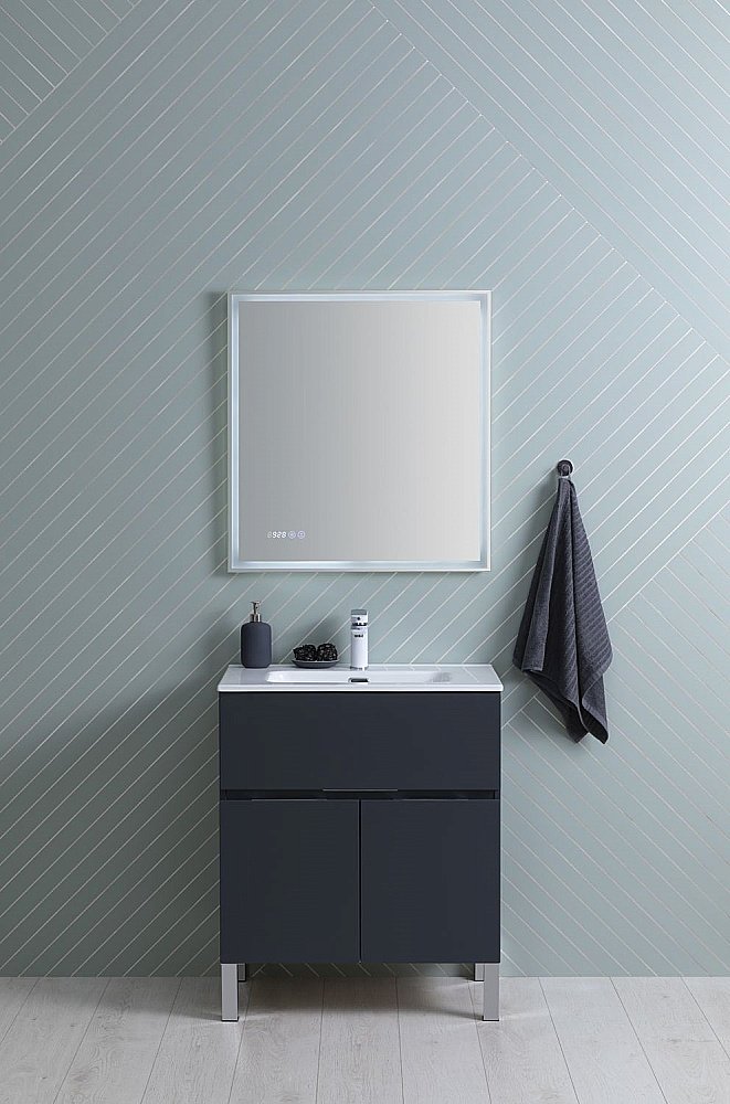 Зеркало Aquanet Оптима 288964 70 белый матовый в ванную от интернет-магазине сантехники Sanbest