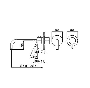 Смеситель для раковины Cisal LESS NEW LN00551740 купить в интернет-магазине сантехники Sanbest