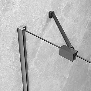 Душевая дверь Radaway Essenza Brushed GunMetal DWJ 80 стекло прозрачное/профиль брашированная оружейная сталь купить в интернет-магазине Sanbest