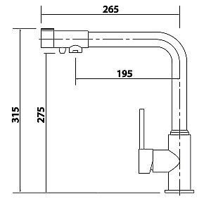 Смеситель для кухни Kaiser Teka 13044-3 купить в интернет-магазине сантехники Sanbest