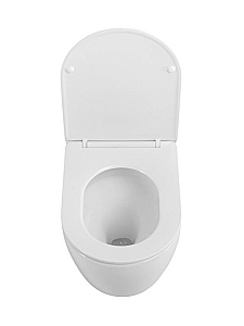 Унитаз приставной BelBagno Sfera-R BB2141CB-TOR/SC белый, безободковый, с крышкой микролифт, слив-торнадо купить в интернет-магазине Sanbest