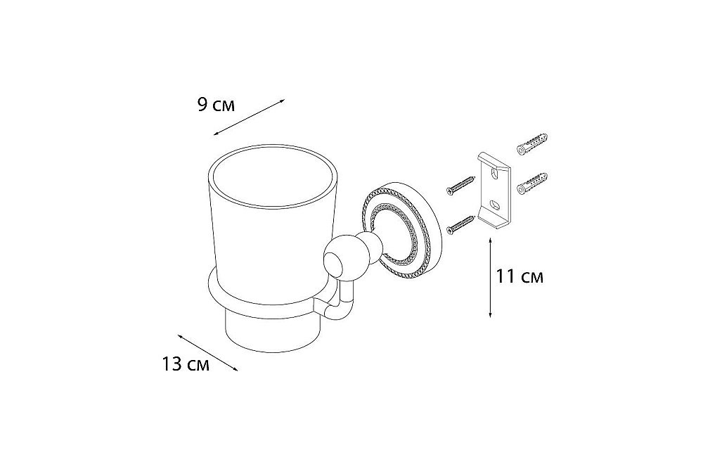 Стакан FIXSEN STYLE FX-41106 купить в интернет-магазине сантехники Sanbest