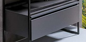 Ящик под консоль Armadi Art Loft 100 антрацит 1 полка купить в интернет-магазине сантехники Sanbest