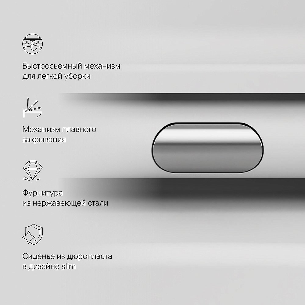 Унитаз подвесной AM.PM Func C8F1700MWSC белый матовый, безободковый купить в интернет-магазине Sanbest