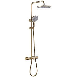 Душевая система ABBER Thermostat AF8516GL золото матовое купить в интернет-магазине сантехники Sanbest