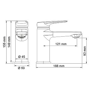 Смеситель для раковины WasserKRAFT Lopau 3203 купить в интернет-магазине сантехники Sanbest