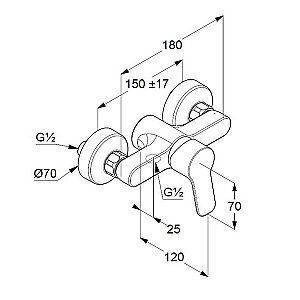 Набор смесителей Kludi Pure&Easy 378450565 хром купить в интернет-магазине сантехники Sanbest