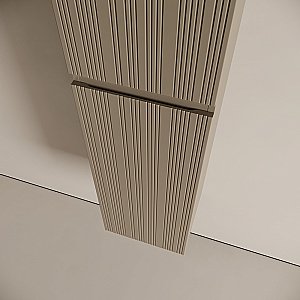 Шкаф-пенал подвесной Sancos Code PCD35GB серо-бежевый для ванной в интернет-магазине сантехники Sanbest