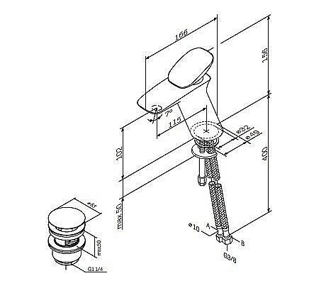 Смеситель для раковины AM.PM Spirit V2.0 F70A82100 купить в интернет-магазине сантехники Sanbest