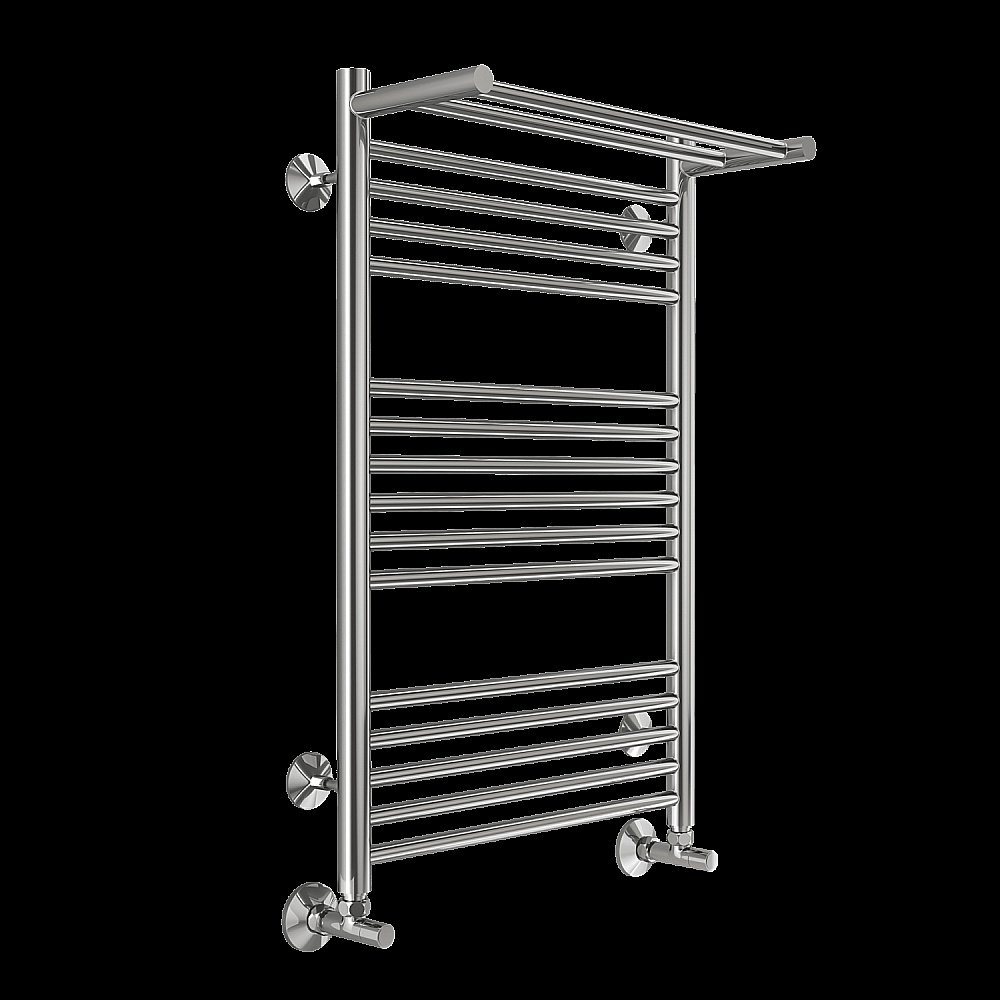 Полотенцесушитель водяной Terminus Аврора П16 500х800 с полкой купить в интернет-магазине сантехники Sanbest