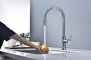 Смеситель для кухни Paulmark Galant Ga213077-CR хром купить в интернет-магазине сантехники Sanbest