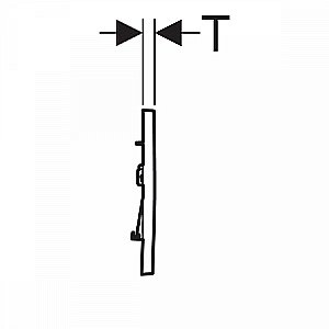 Кнопка для инсталляции Geberit Sigma 30 115.883.16.1 купить в интернет-магазине сантехники Sanbest