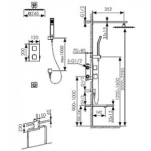 Душевая система Kaiser Sonat 34577 хром купить в интернет-магазине сантехники Sanbest