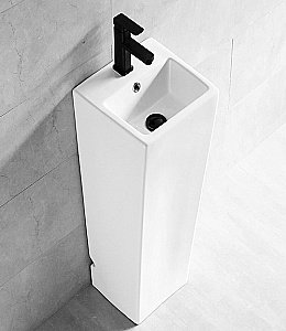 Раковина напольная Ceramalux N 34 NB147 белая купить в интернет-магазине Sanbest