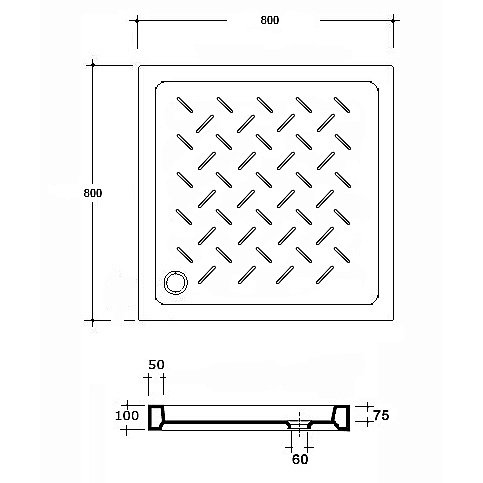 Душевой поддон RGW CER CR-088 19170188-01 80х80 белый купить в интернет-магазине Sanbest