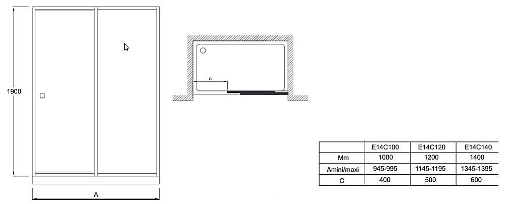 Душевая дверь Jacob Delafon SERENITY 100 купить в интернет-магазине Sanbest