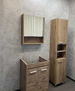 Шкаф-колонна Comforty Марио 00-00004160 40 дуб темный для ванной в интернет-магазине сантехники Sanbest