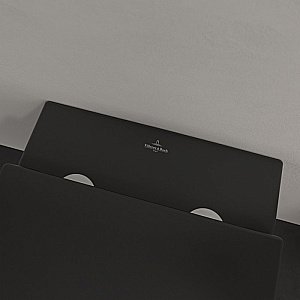 Унитаз подвесной Villeroy&Boch Subway 2.0 5614R0R7 черный матовый, безободковый купить в интернет-магазине Sanbest