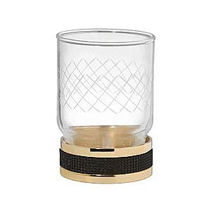 Стакан Boheme Royal Cristal 10931-G-B золото купить в интернет-магазине сантехники Sanbest