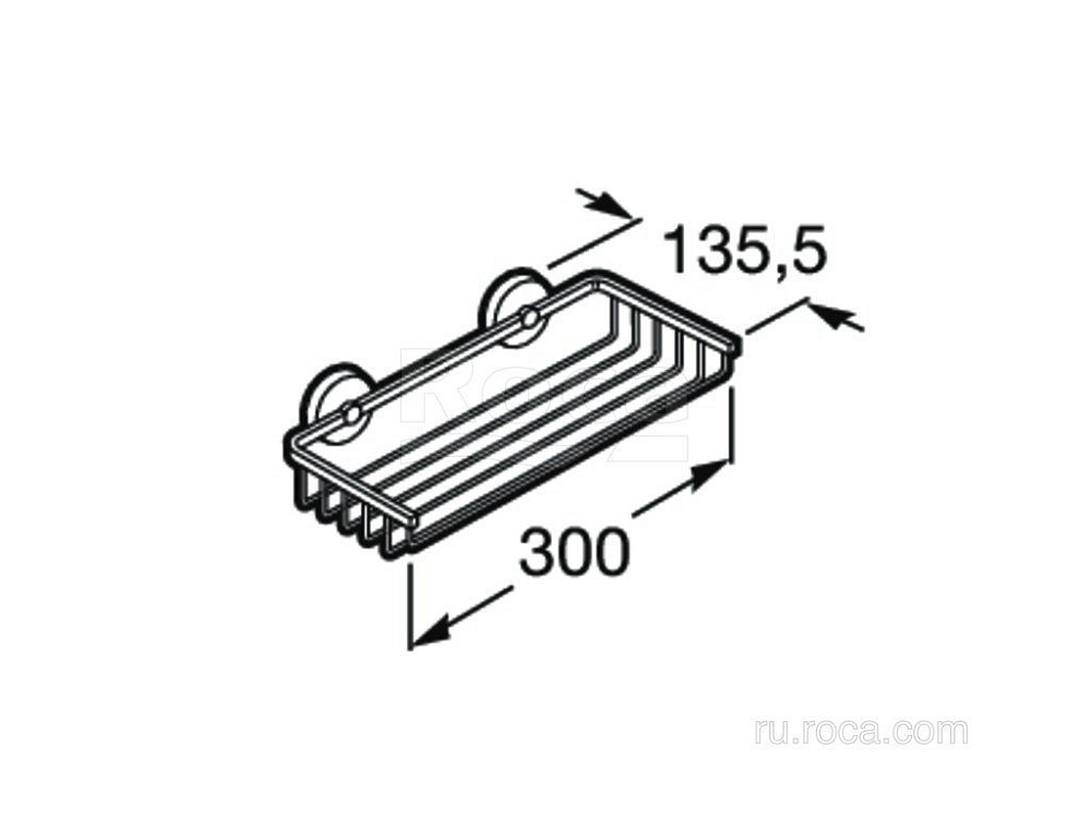 Полка Roca Twin 816714001 купить в интернет-магазине сантехники Sanbest