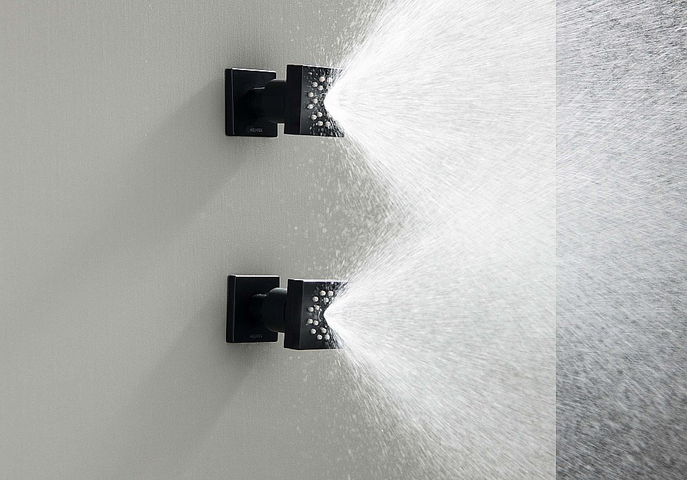 Форсунка для душа Aquatek AQ2098MB 50х50 черная матовая купить в интернет-магазине сантехники Sanbest