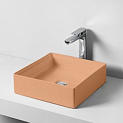 Раковина накладная Artceram Scalino 38 SCL001 13 00 Arancio Cammeo купить в интернет-магазине Sanbest