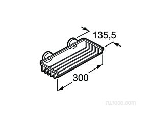 Полка Roca Twin 816714001 купить в интернет-магазине сантехники Sanbest