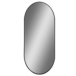 Зеркало Art&Max TORINO AM-Tor-500-900-DS-F-Nero в ванную от интернет-магазине сантехники Sanbest